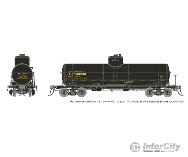 Rapido 159104 HO Union X-3 8K gal Tankcar: UTLX - 1950s Paint Scheme: 6-Pack #3 Freight Cars