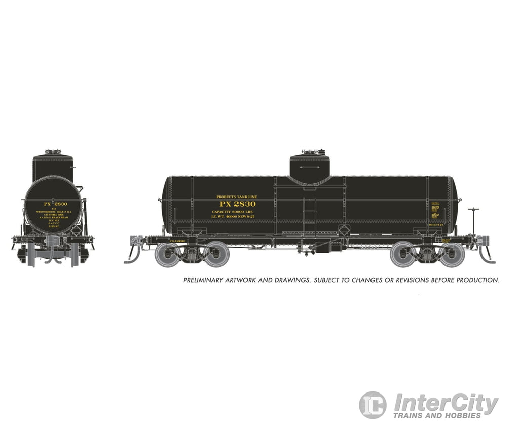 Rapido 159106A HO Union X-3 8K gal Tankcar: Products Tank Line: Single Car #2 Freight Cars