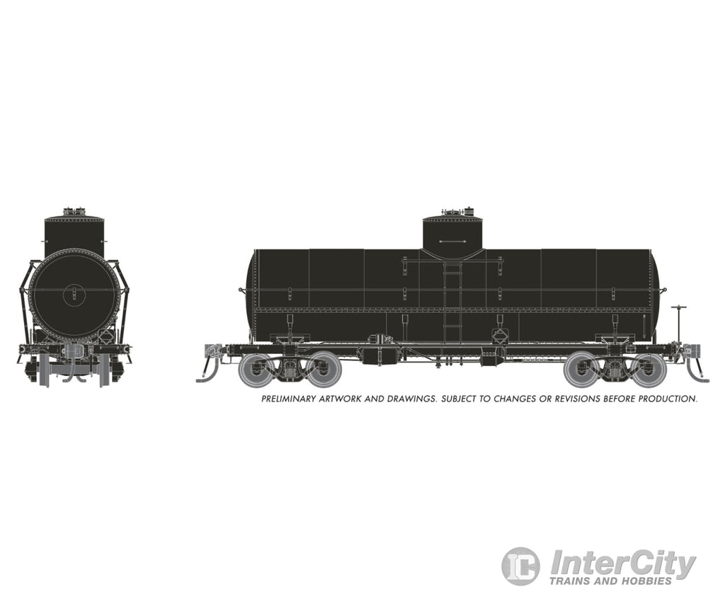 Rapido 159299 HO Union X-3 10K gal Tankcar: Undecorated w/AB-Brakes Freight Cars