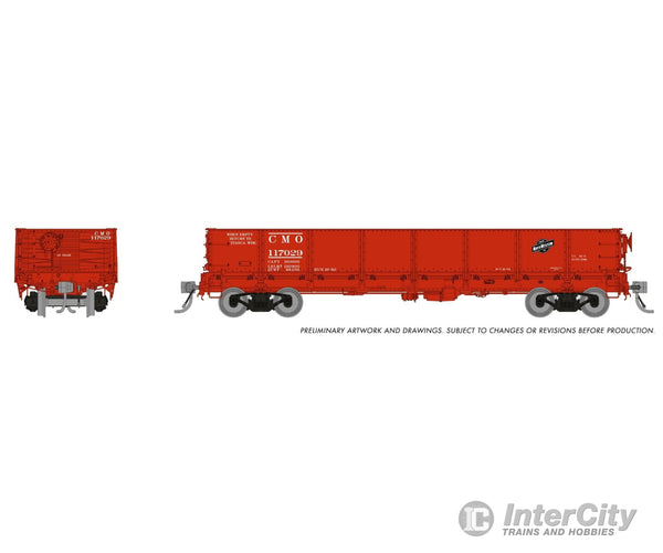 Rapido 163012A HO 40’ Drop Bottom Gondola: Chicago & North Western: Single Car Freight Cars