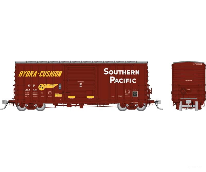 Rapido 164002A HO PC&F B-100-34 Boxcar: Southern Pacific - Delivery Scheme: Single Car Freight Cars