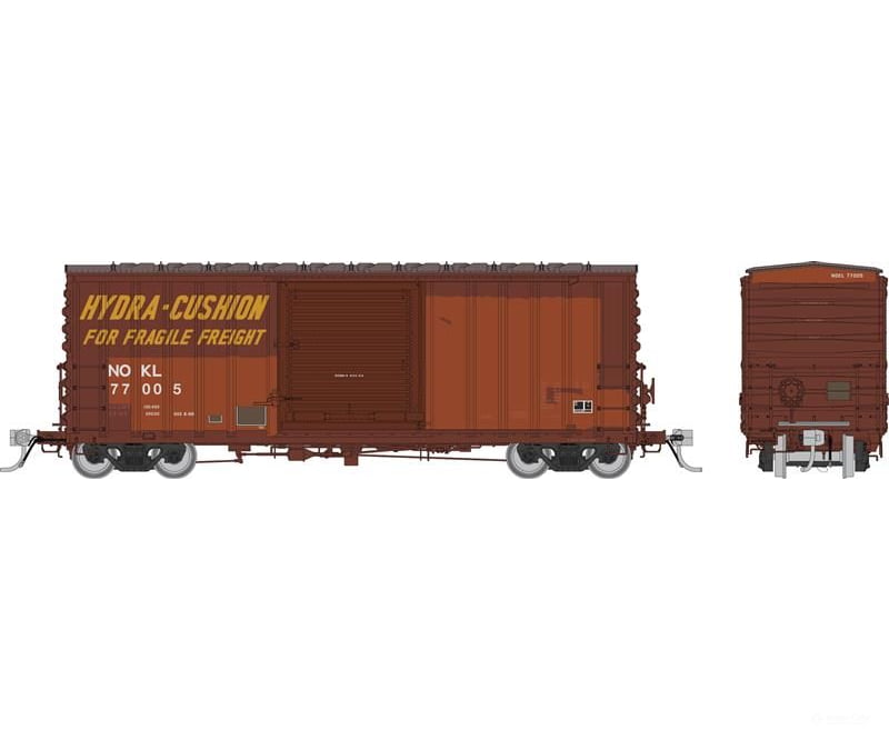 Rapido 164009 HO PC&F B-100-32 Boxcar: Northwestern Oklahoma Railroad (NOKL): 3-Pack Freight Cars