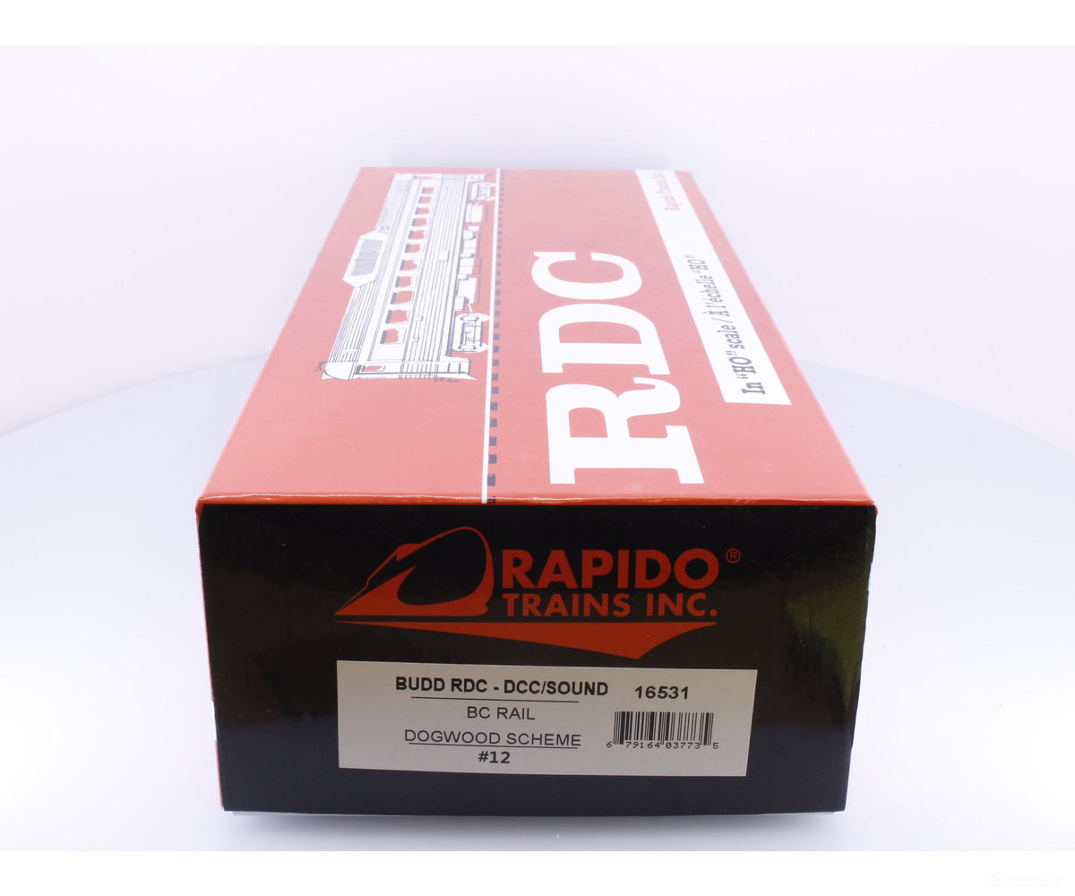 Rapido 16531 HO Budd RDC Rail Car Dogwood Scheme BC Rail (BCOL) 12 DCC & Sound - Locomotives