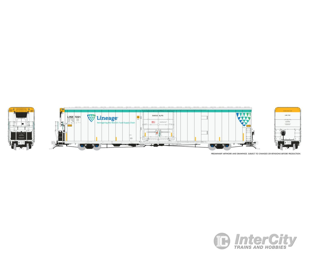 Rapido 167003-3 HO Greenbrier 7780cuft Reefer: Lineage: #7221 Swiss Alps Freight Cars