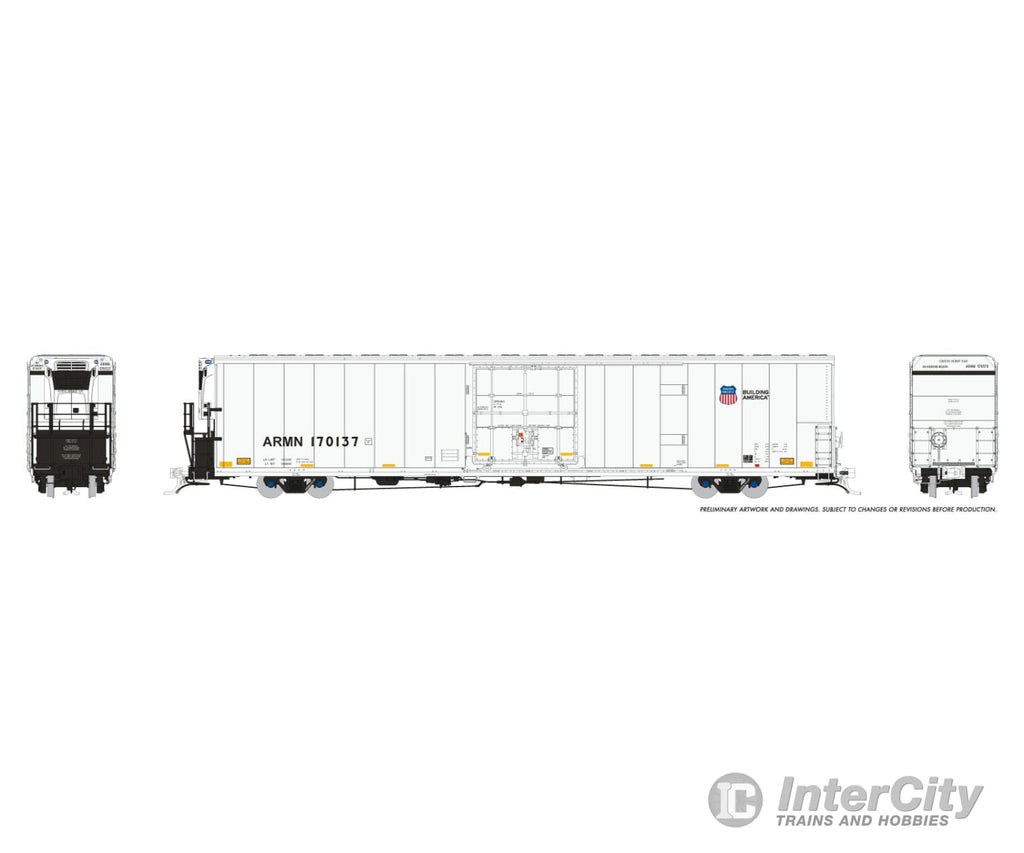 Rapido 167004 HO Greenbrier 7780cuft Reefer: Union Pacific: 6-Pack #1 Freight Cars