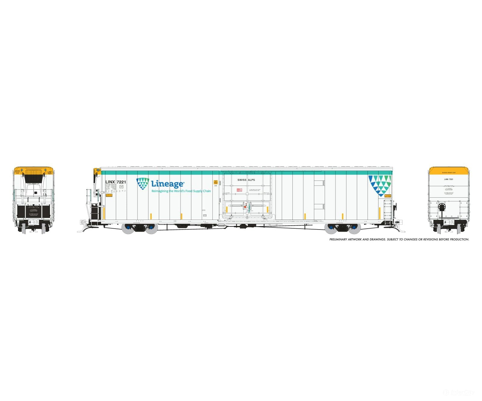 Rapido 167503A HO Greenbrier 7780cuft Reefer w/Sound: Lineage: Single Car Freight Cars