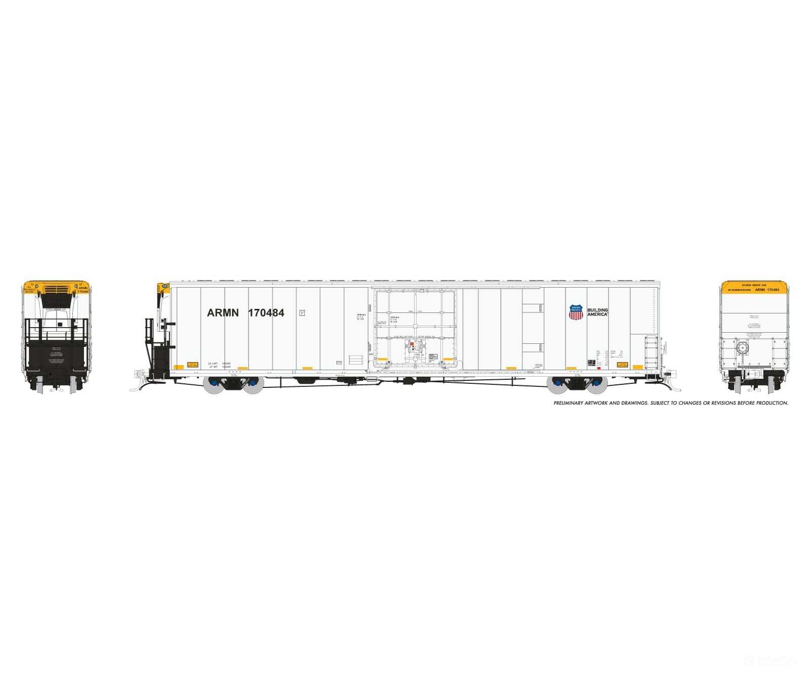 Rapido 167505A HO Greenbrier 7780cuft Reefer w/Sound: Union Pacific: Single Car #2 Freight Cars