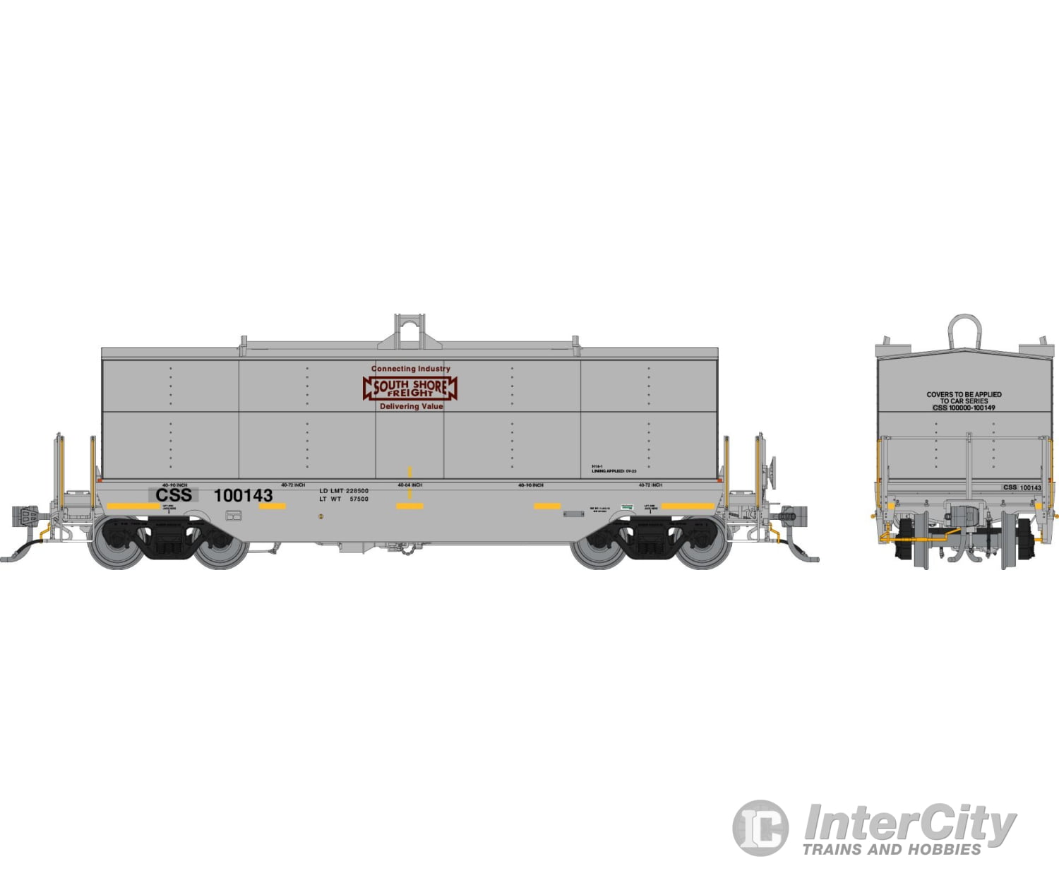 Rapido 168005A Ho Greenbrier Coil Car: South Shore Freight: Single Car Freight Cars