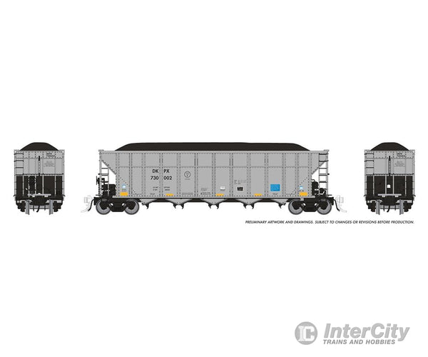 Rapido 169046 HO AutoFlood III Coal Hopper: DKPX: 6-Pack #1 Freight Cars