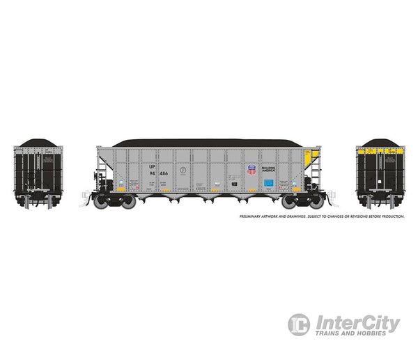 Rapido 169063A HO AutoFlood III Coal Hopper: UP - Building America: Single Car #3 Freight Cars