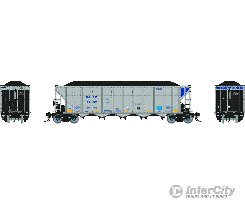 Rapido 169064 HO AutoFlood III Coal Hopper: Railroad Of Lies (ROLX): #7009 Single Car Freight Cars