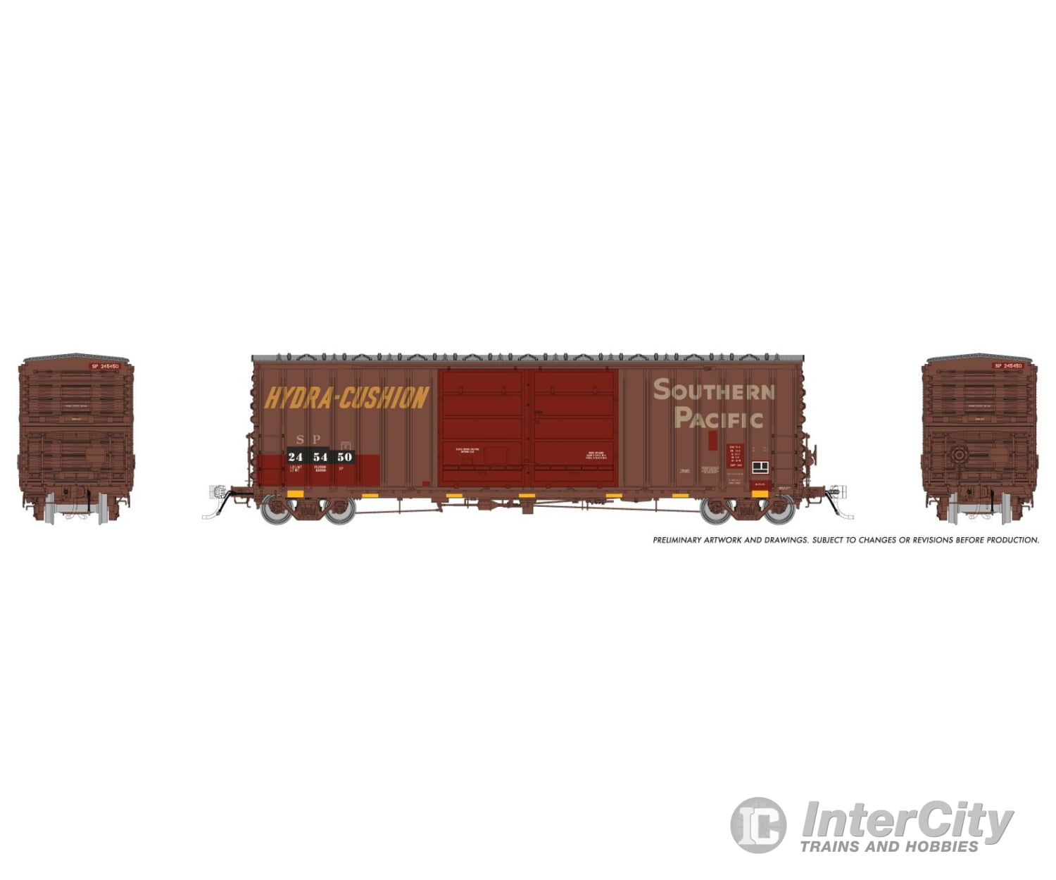 Rapido 170024 Ho Pc&F B-70-75 Boxcar: Southern Pacific - Patchout: #245450 Freight Cars