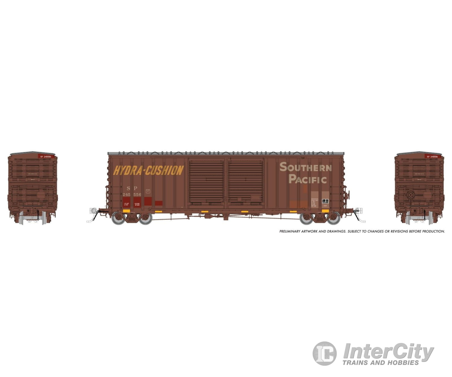 Rapido 170026 Ho Pc&F B-70-75 Boxcar: Southern Pacific - Patchout: #245556 Freight Cars