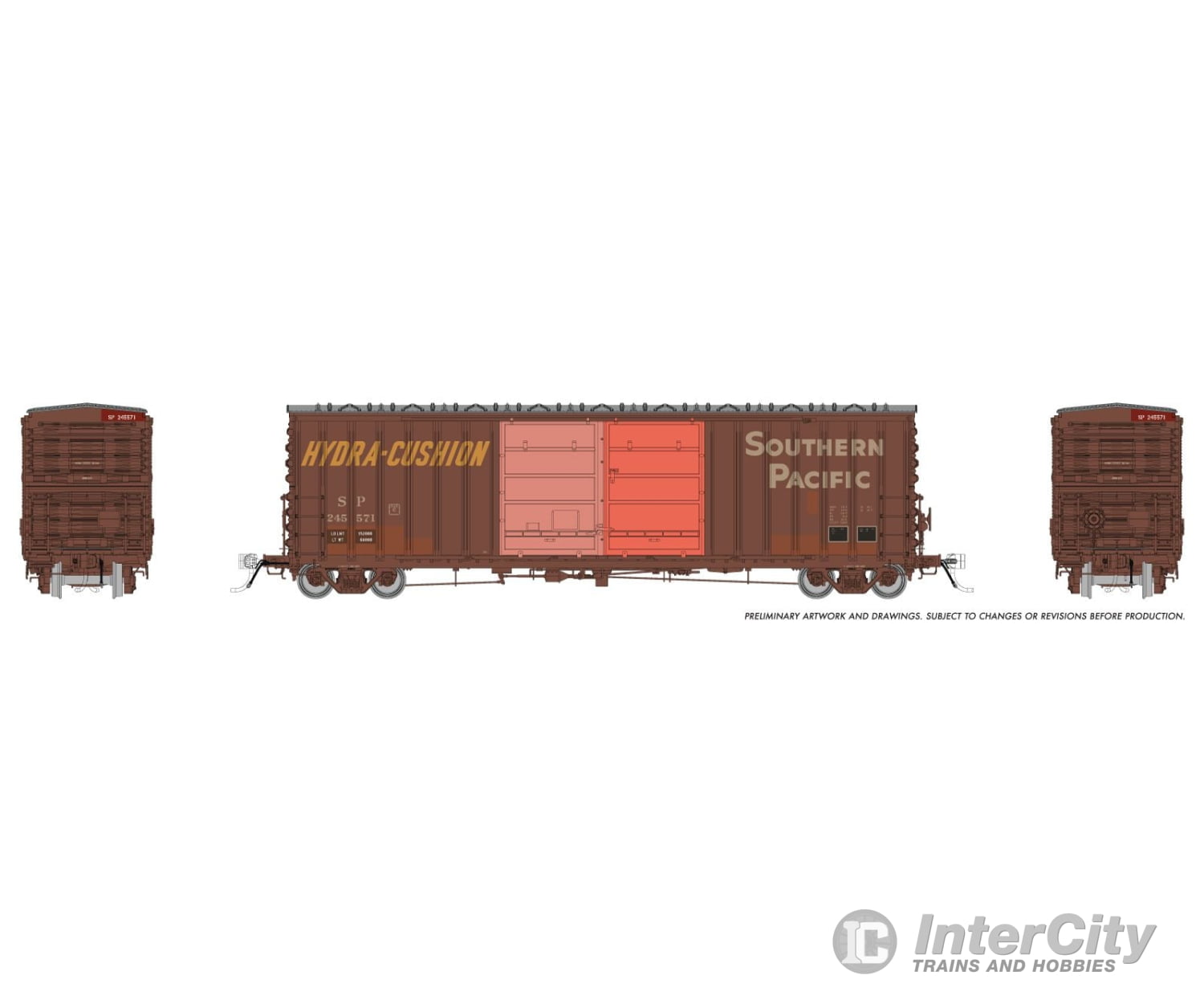 Rapido 170027 Ho Pc&F B-70-75 Boxcar: Southern Pacific - Patchout: #245571 Freight Cars