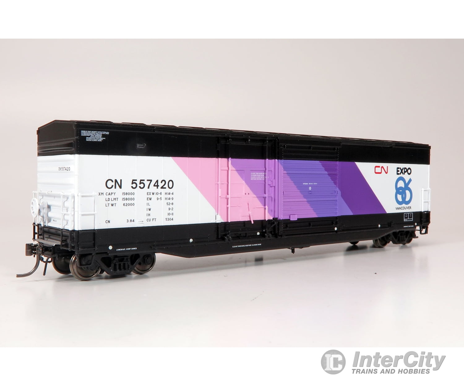 Rapido 173004 Ho Nsc 5304 Boxcar: Cn - Expo 86: 2-Pack Freight Cars