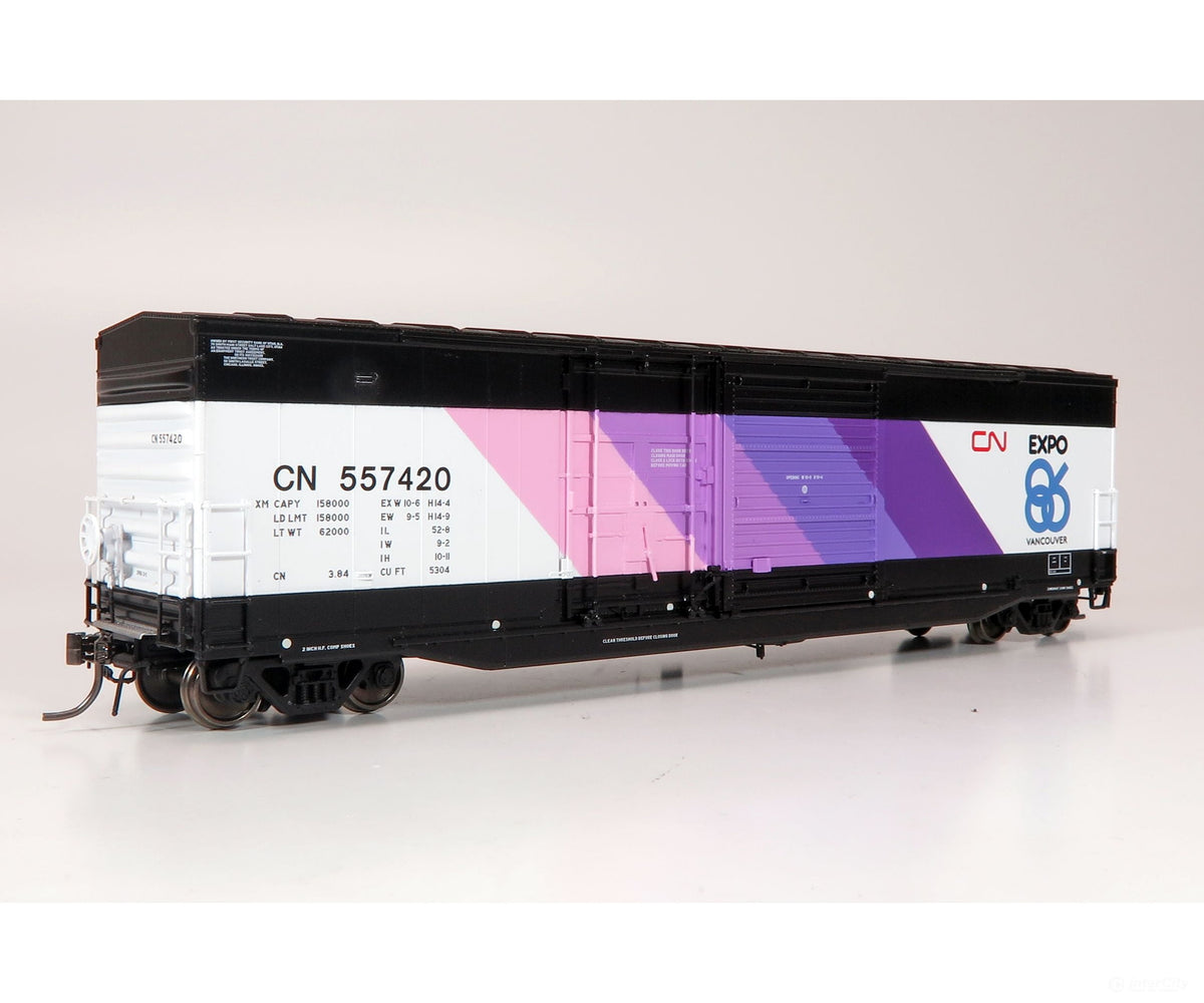 Rapido 173004 Ho Nsc 5304 Boxcar: Cn - Expo 86: 2-Pack Freight Cars