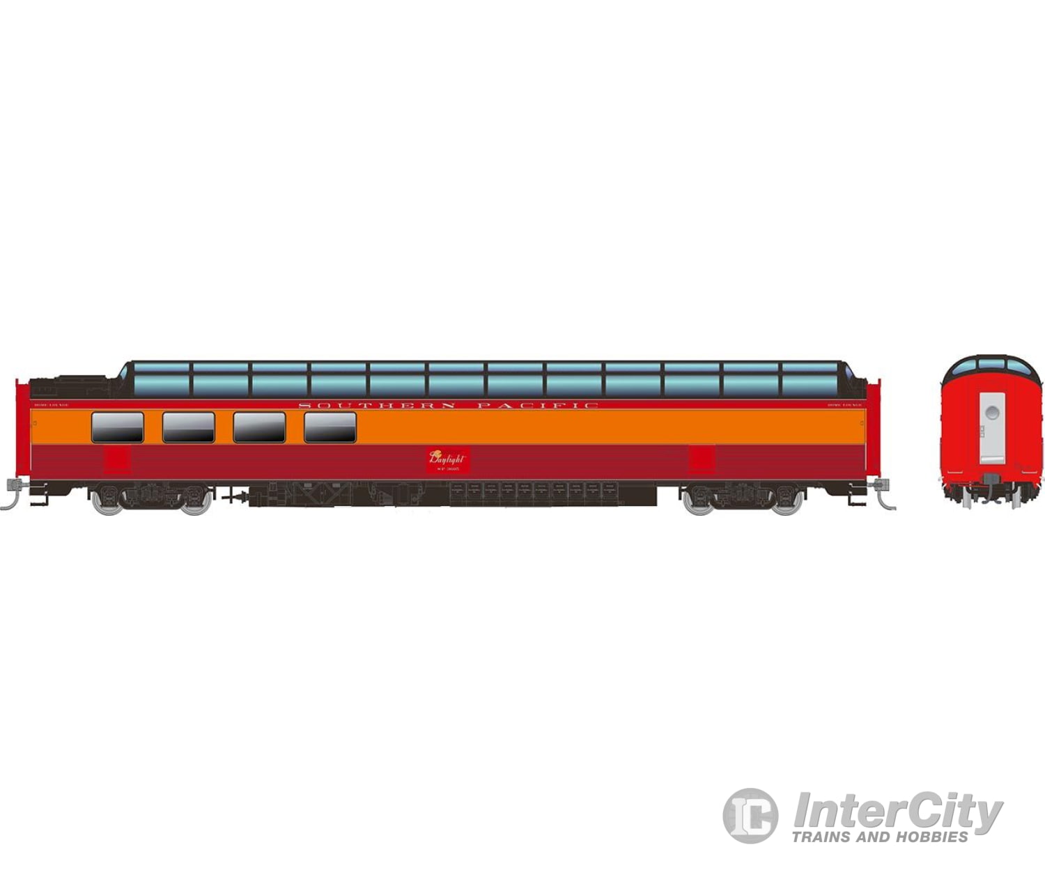 Rapido 175003 Ho Sp Dome-Lounge W/Fluted Sides: - Daylight: #3606 Passenger Cars