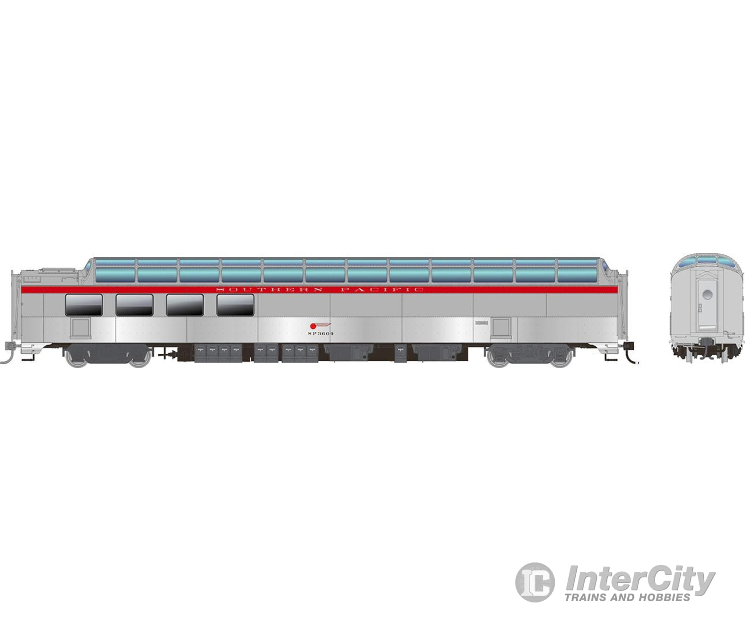 Rapido 175008 Ho Sp Dome-Lounge W/Flat Sides: - General Service: #3602 Passenger Cars