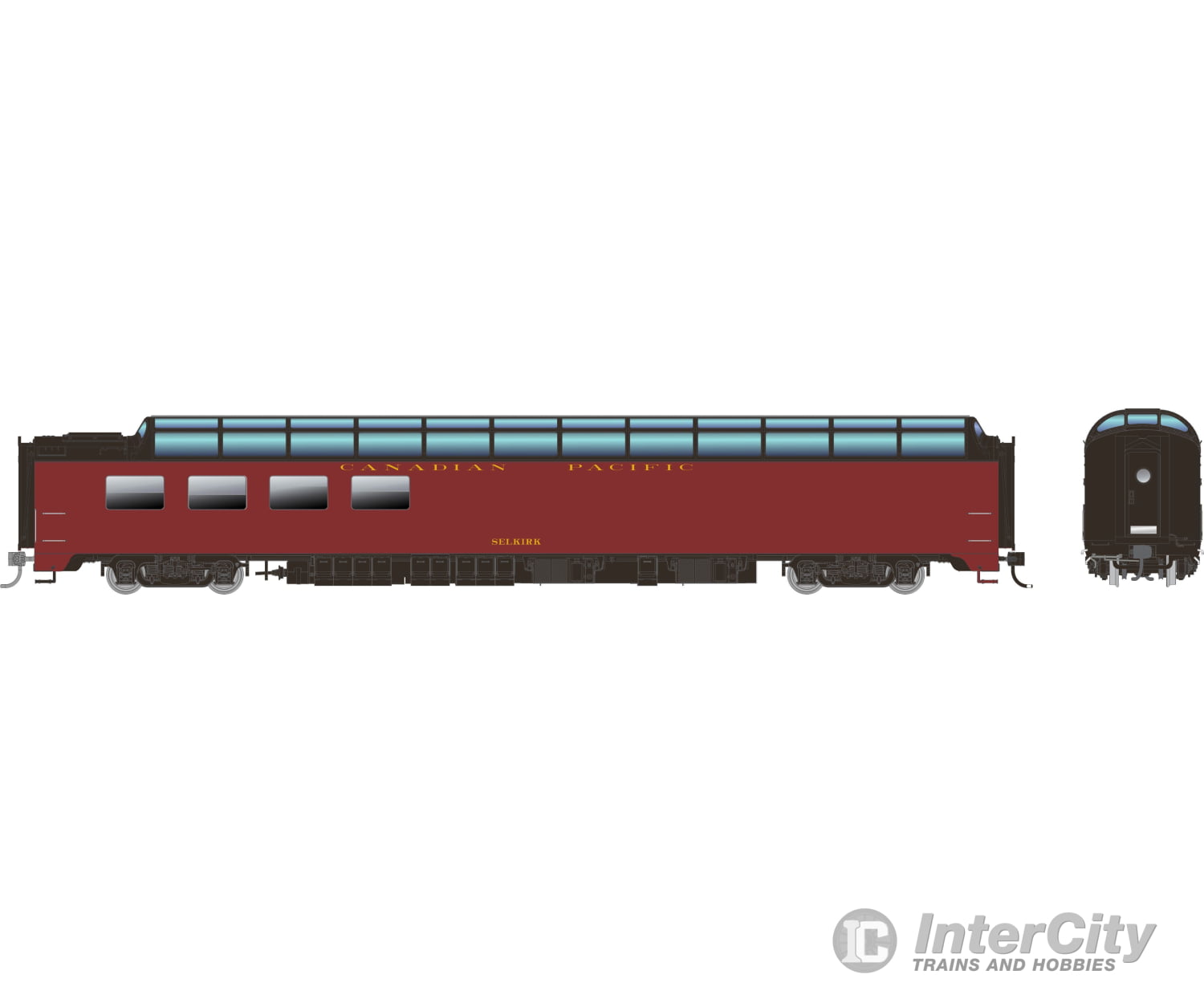 Rapido 175014 Ho Sp Dome-Lounge W/Flat Sides: Canadian Pacific: #3605 ’Selkirk’ Passenger Cars