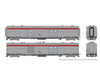 Rapido 176029 HO Business Set: Econo Baggage + Power Car w/ Snd - Scarlet Stripe: #298 + 295 Passenger Cars