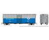 Rapido 180006A HO 1937 AAR 40’ Boxcar - Square corner: L&C - Blue & Grey Scheme: Single Car Freight Cars