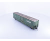 Rapido 191003A-WMT-H HO Trenton Works 6637cuft boxcar: BC Rail - faded w/conspicuity stripes #1 - Weathered by WEATHER