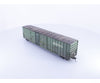 Rapido 191004A-WMT-H HO Trenton Works 6637cuft boxcar: BC Rail - faded w/conspicuity stripes faded #2 - Weathered by