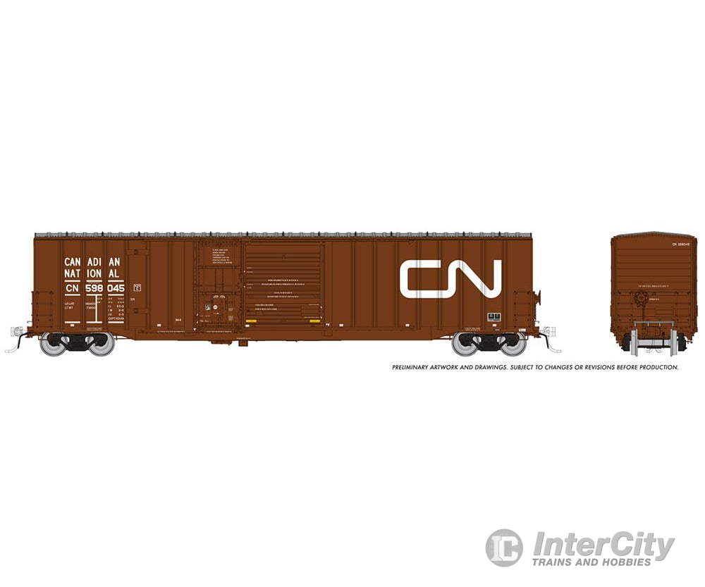 Rapido 193002A HO Trenton Works 6348 boxcar: CN - As-Delivered: Single Car #2 Freight Cars