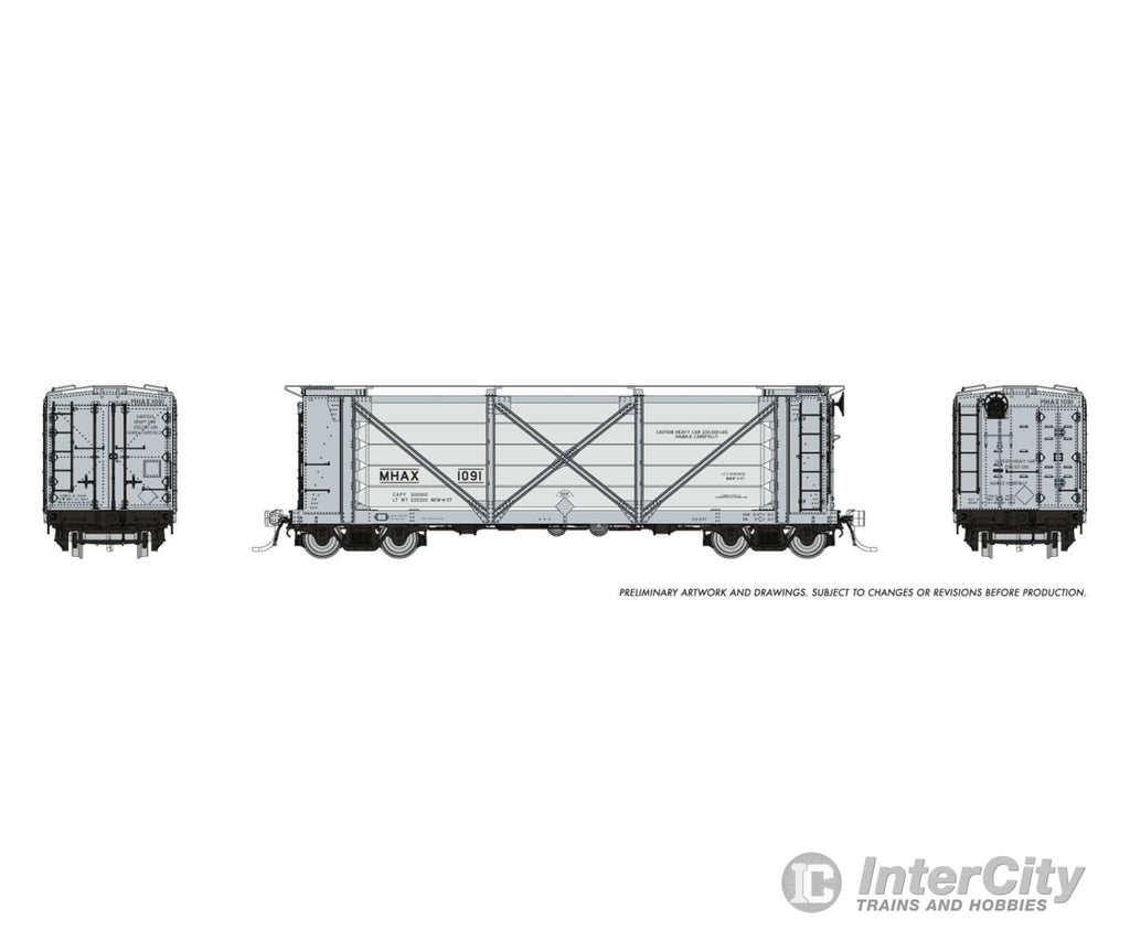 Rapido 195002 Ho Acf Helium Car: Atmx - Grey & Silver: 6-Pack #2 Freight Cars