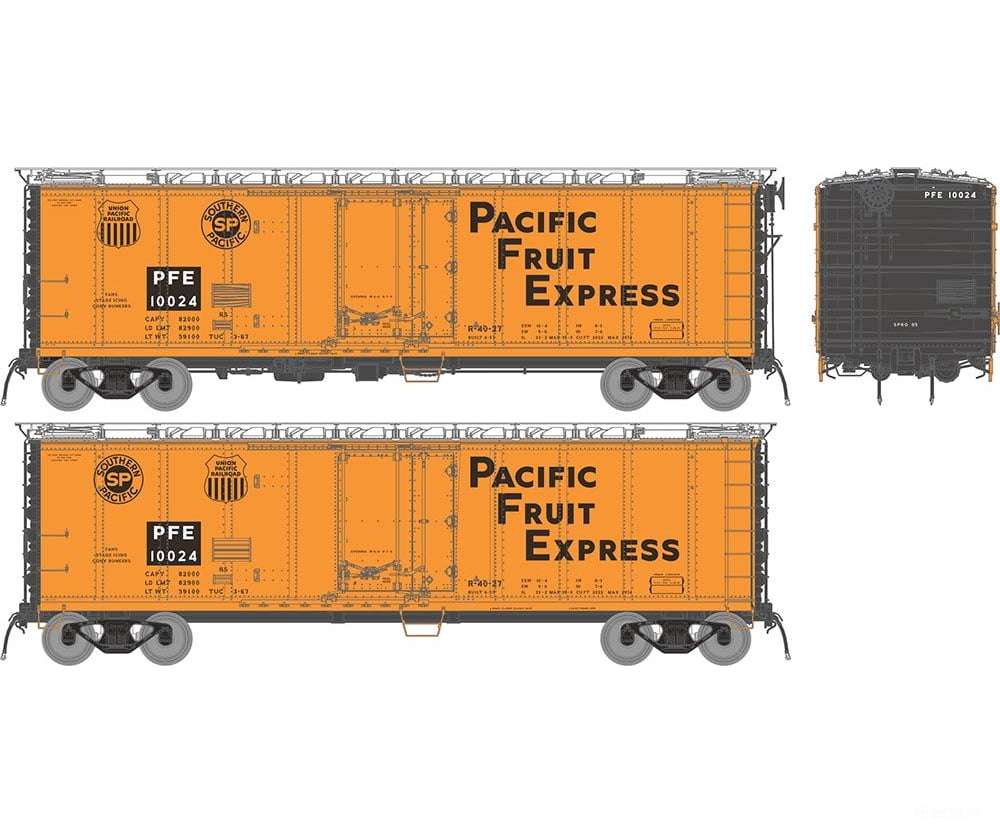 Rapido 196005 Ho Pfe R-40-27 Reefer: - 1966 Repaint: 6-Pack #1