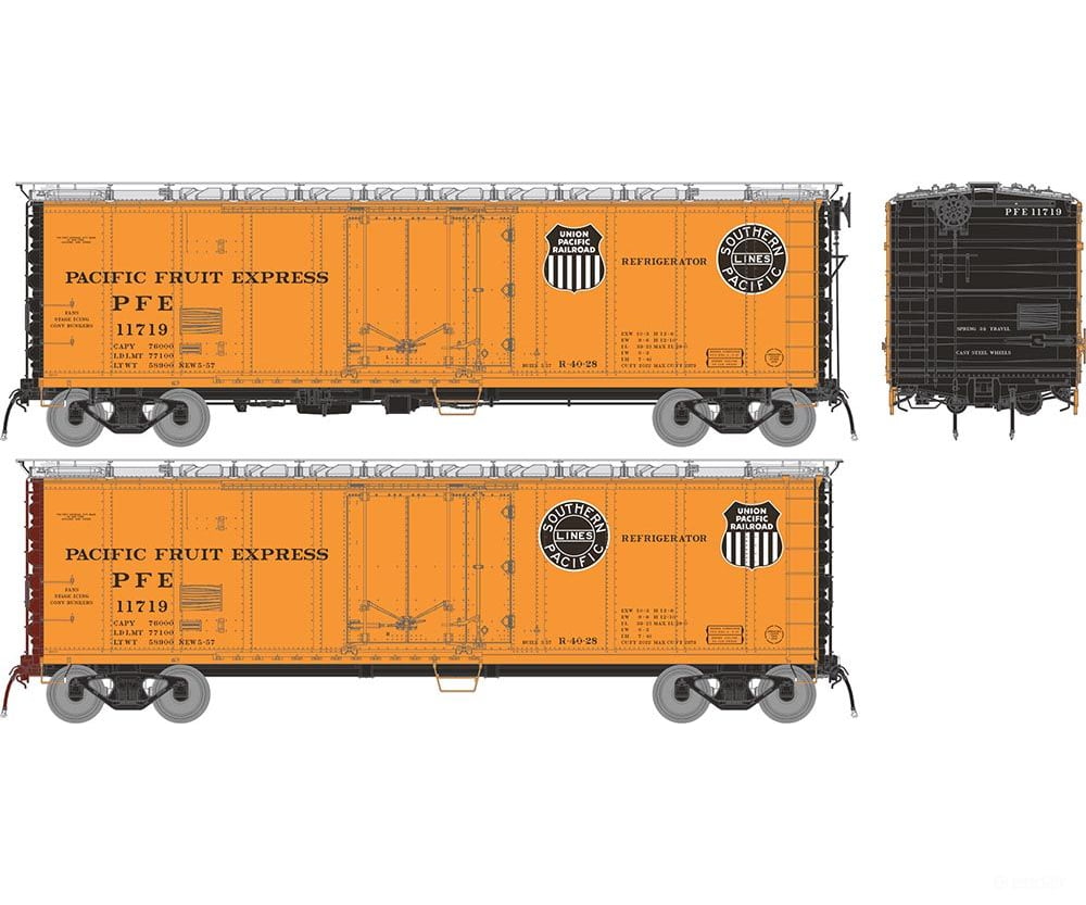 Rapido 196101 Ho Pfe R-40-28 Reefer: - 1957 Scheme: 6-Pack #1