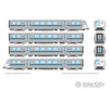 Rapido 204007 HO Bay Area Rapid Transit (DC/Silent): A-B-B-A Train - Bicentennial Logo Locomotives
