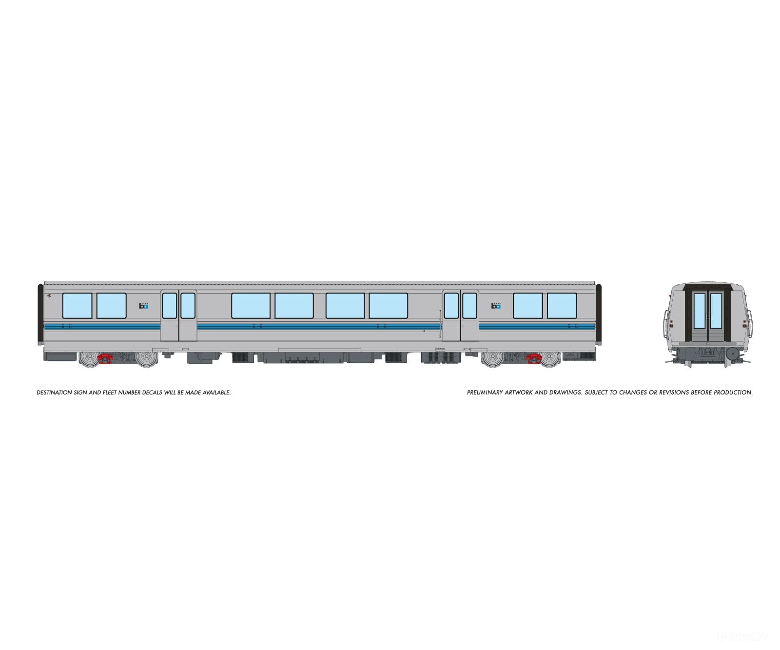 Rapido 204011 HO Bay Area Rapid Transit: B Intermediate Car #2 Locomotives