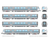 Rapido 204505 HO Bay Area Rapid Transit (DC/DCC/Sound): A-B-B-A Train #2 Locomotives