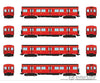 Rapido 206001 Ho Ttc G-Class Subway (Dc/Silent): A-B-B-A Train: #5016+5217+5216+5017 Locomotives