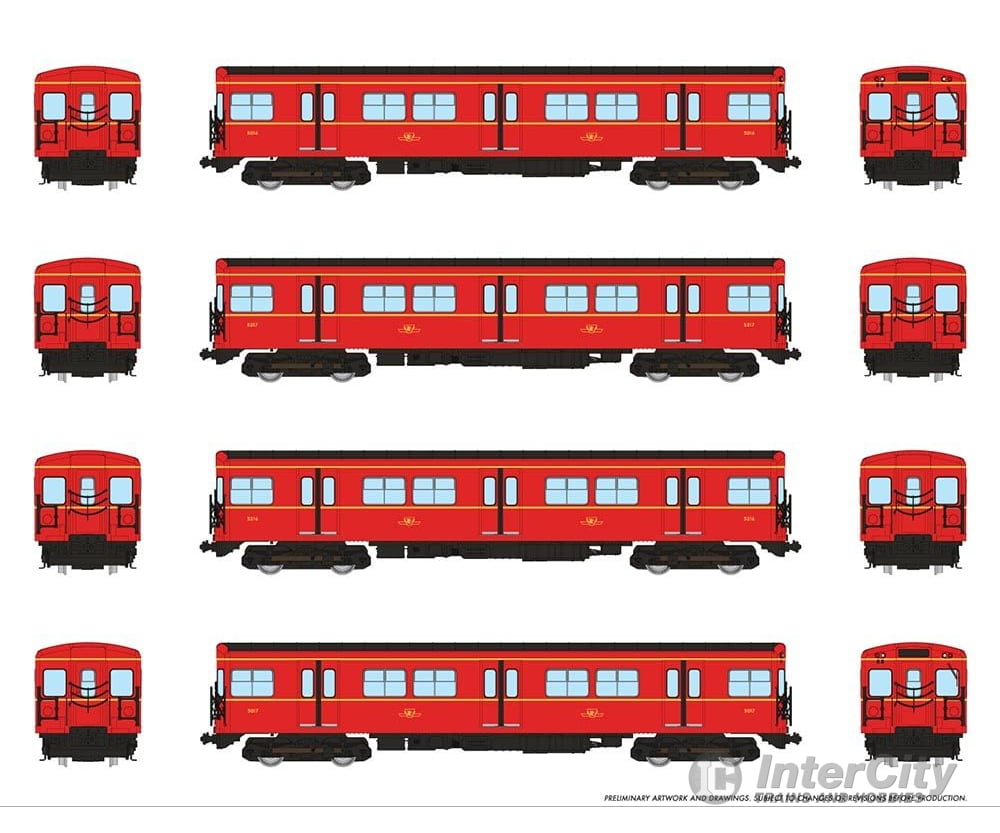 Rapido 206001 Ho Ttc G-Class Subway (Dc/Silent): A-B-B-A Train: #5016+5217+5216+5017 Locomotives