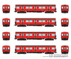 Rapido 206001 Ho Ttc G-Class Subway (Dc/Silent): A-B-B-A Train: #5016+5217+5216+5017 Locomotives