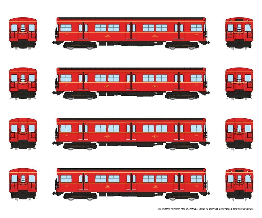 Rapido 206501 Ho Ttc G-Class Subway (Dc/Dcc/Sound): A-B-B-A Train: #5016+5217+5216+5017 Locomotives