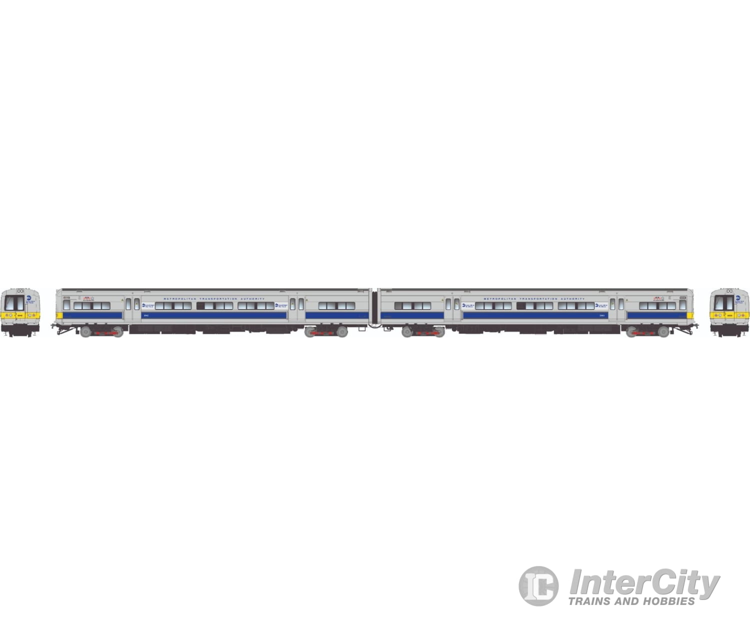 Rapido 207005 Ho Budd M3 Set (Dc/Silent): Lirr/Mta - Blue Stripe / Yellow Ends: #9791 + 9792