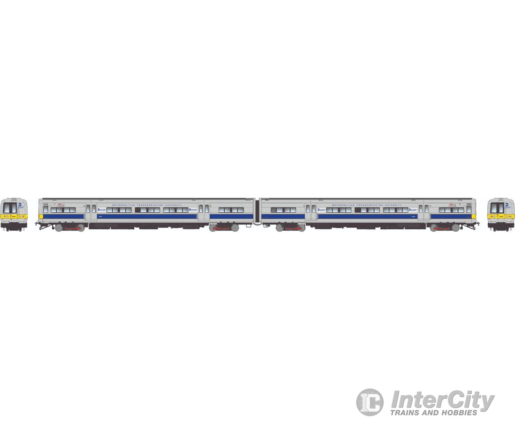 Rapido 207505 Ho Budd M3 Set (Dc/Dcc/Sound): Lirr/Mta - Blue Stripe / Yellow Ends: #9791 + 9792