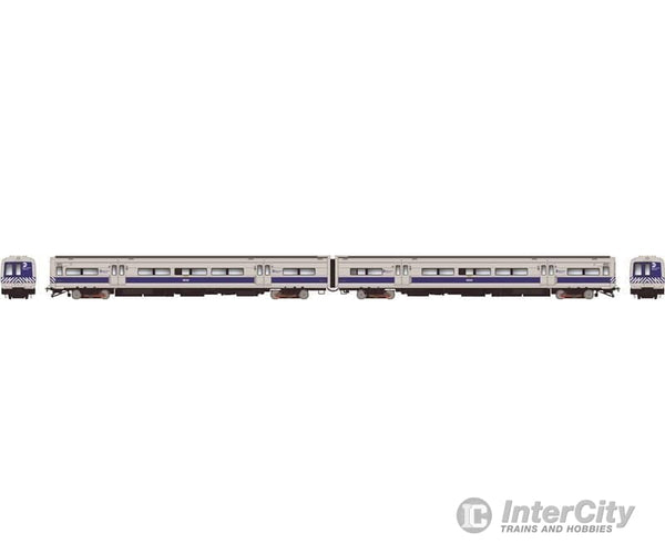 Rapido 207560 Ho Budd M3A Set (Dc/Dcc/Sound): Mncr - Striped Ends W/ Headlight: #8032 + 8033