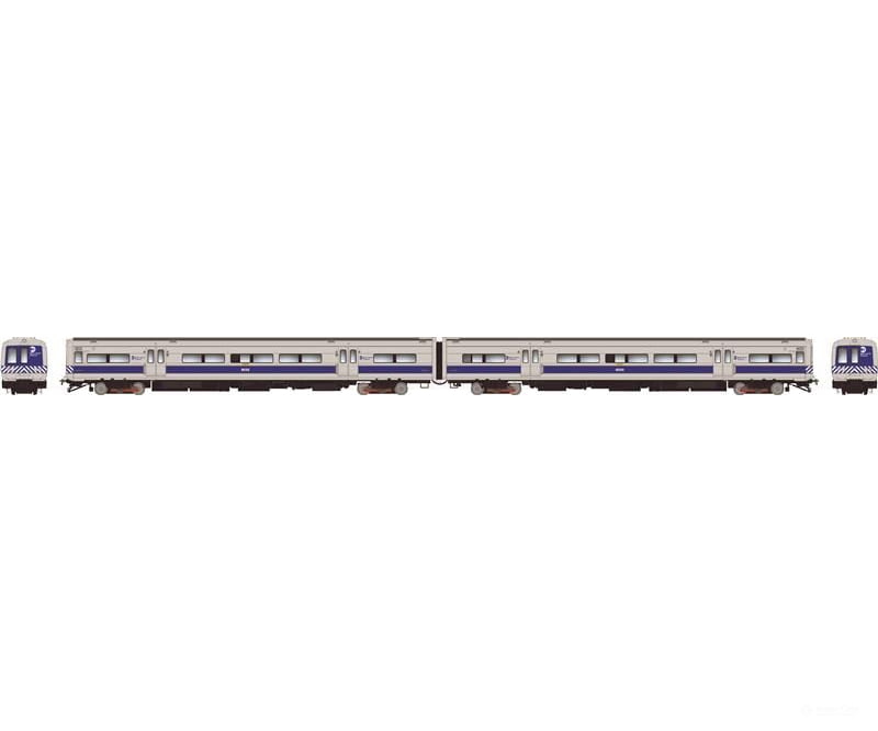 Rapido 207561 Ho Budd M3A Set (Dc/Dcc/Sound): Mncr - Striped Ends W/ Headlight: #8062 + 8063