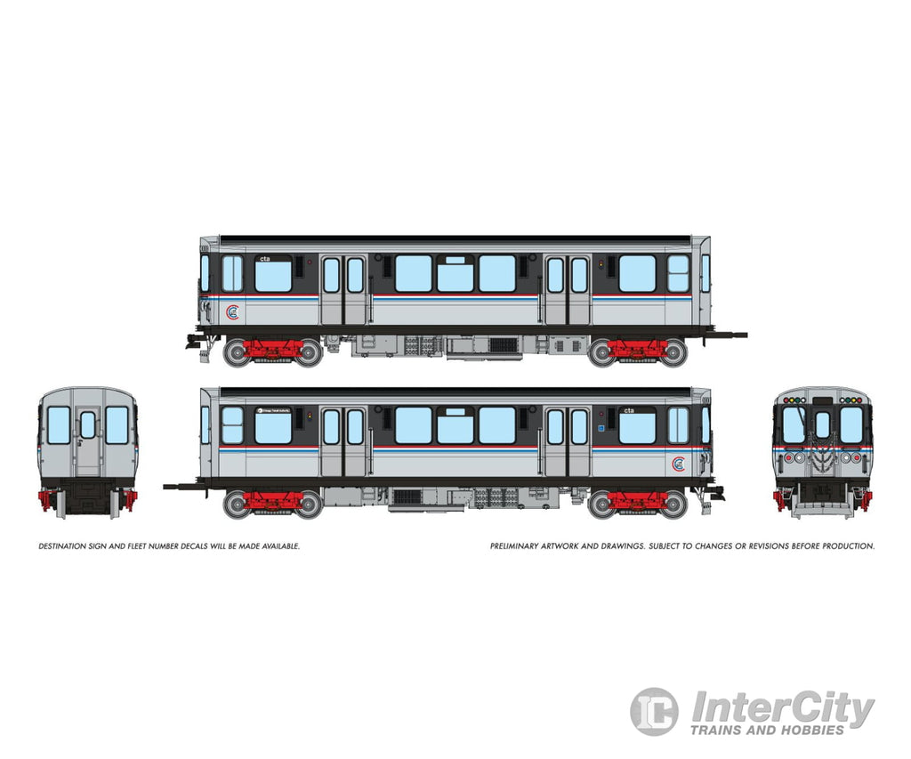 Rapido 208001 HO CTA 2600-series L (DC/Silent): As Delivered Scheme: #2601 + 2602 Locomotives