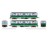Rapido 208017 HO CTA 2600-series L (DC/Silent): 75th Anniversary White/Green: #2849 + 2850 Locomotives