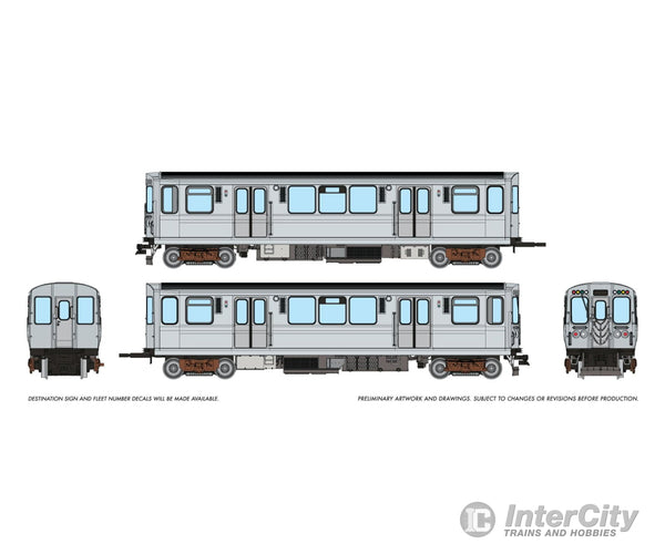 Rapido 208019 HO CTA 2600-series L (DC/Silent): Painted Unlettered Locomotives