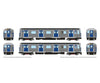 Rapido 209512 HO R32 ’Brightliner’ Subway 2-Car Set (DC/DCC/Sound): NYCTA - M Logo: N Broadway Local Locomotives