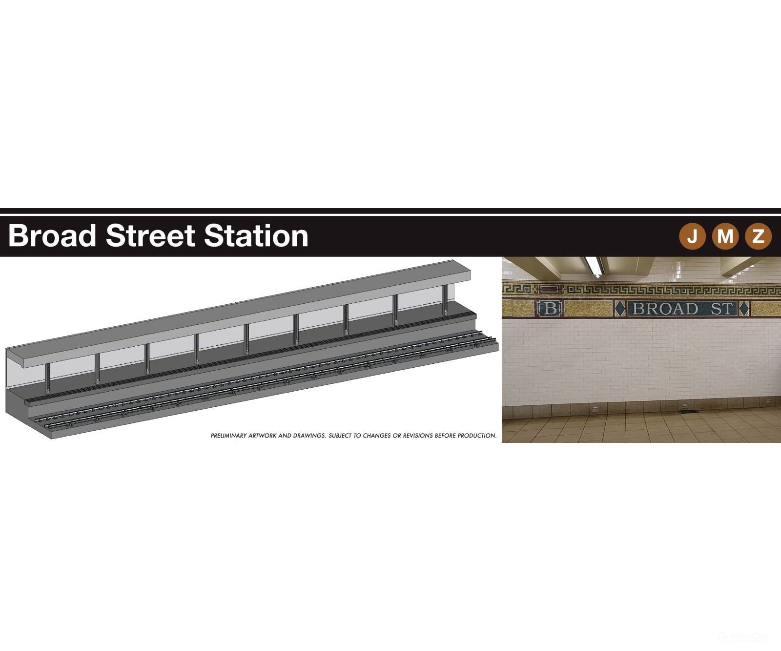 Rapido 209899 HO Scale NYC Subway Lighted Display Set: Broad Street Station + J Train (2000+) Locomotives