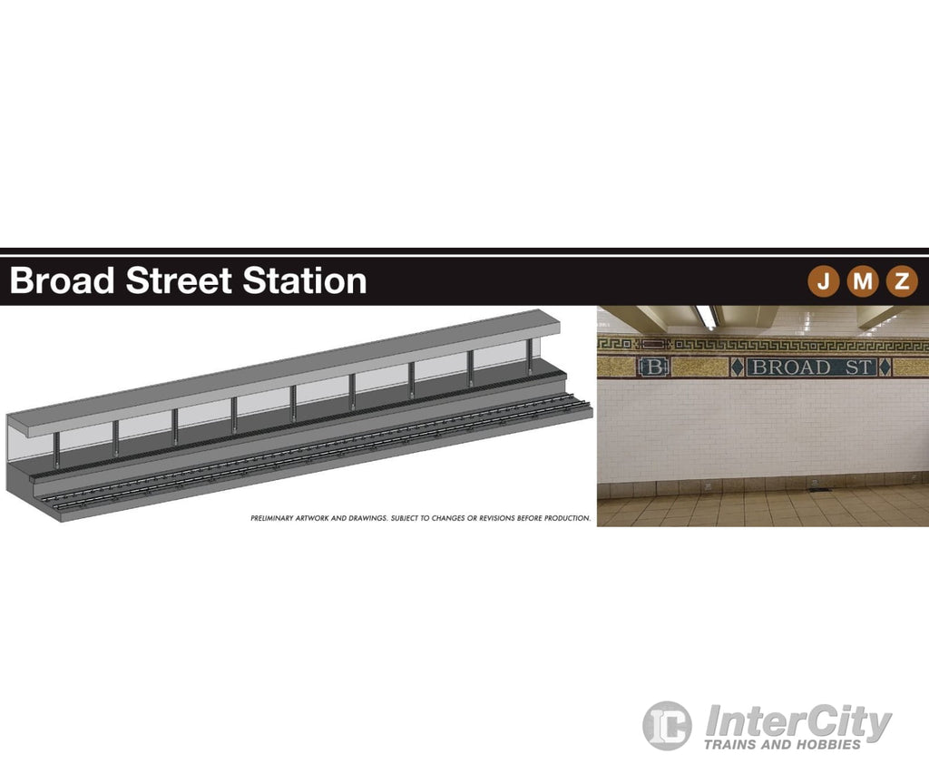 Rapido 209999 HO Scale NYC Subway Lighted Display Platform: BMT Broad Street Locomotives
