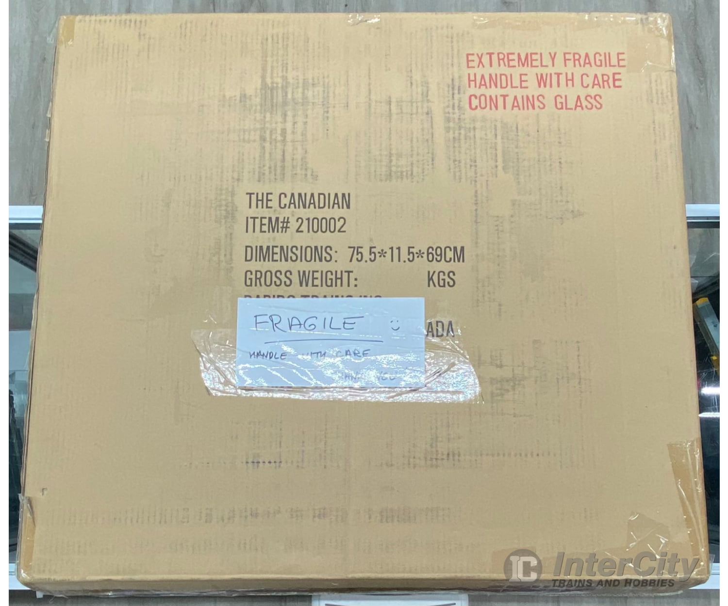 Rapido 210002 HO The Canadian 10 piece Set (Fully Lighted) Script Scheme Brand New Canadian National (CN) DCC & Sound