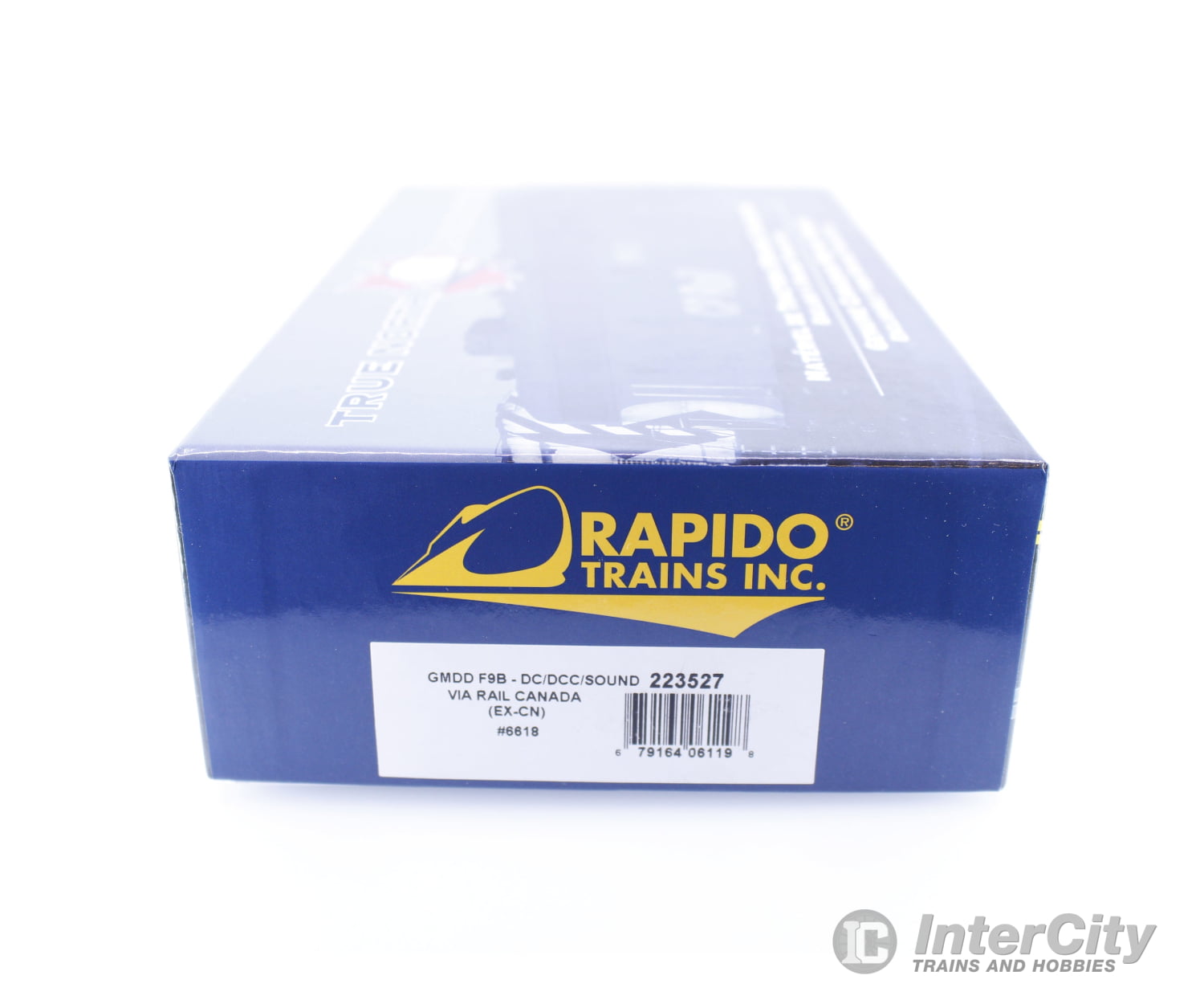 Rapido 223527 HO GMDD F9B Diesel B Unit Via Rail (VIA) 6618 DCC & Sound Locomotives